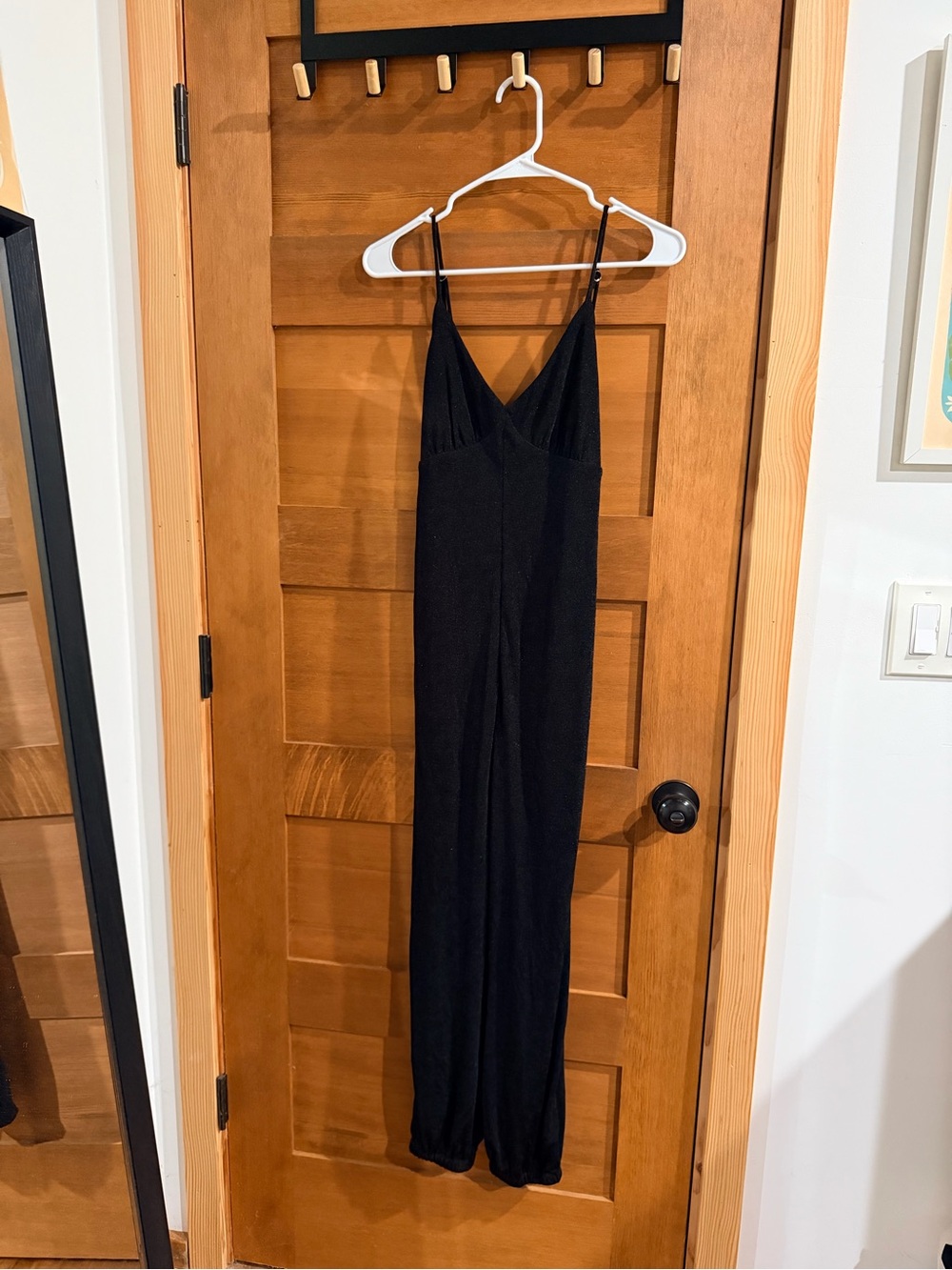 Black V-Neck Spaghetti-Strap Jumpsuit